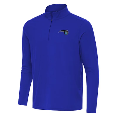 Men's Antigua Royal Orlando Magic Intent Quarter-Zip Top