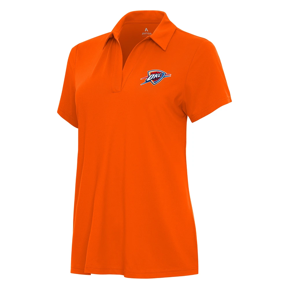 Women's Antigua Orange Oklahoma City Thunder Era Polo