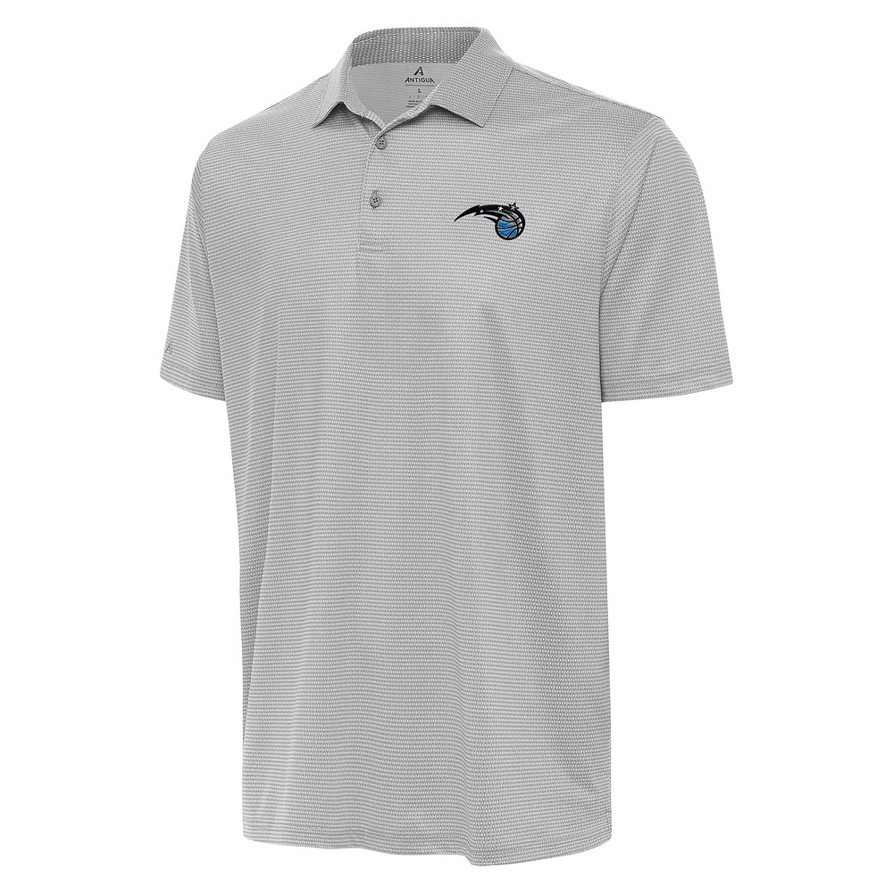 Men's Antigua Gray/White Orlando Magic Rings Polo