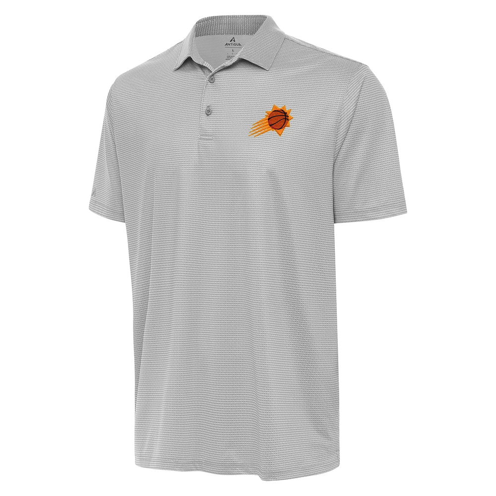 Men's Antigua Gray/White Phoenix Suns Rings Polo