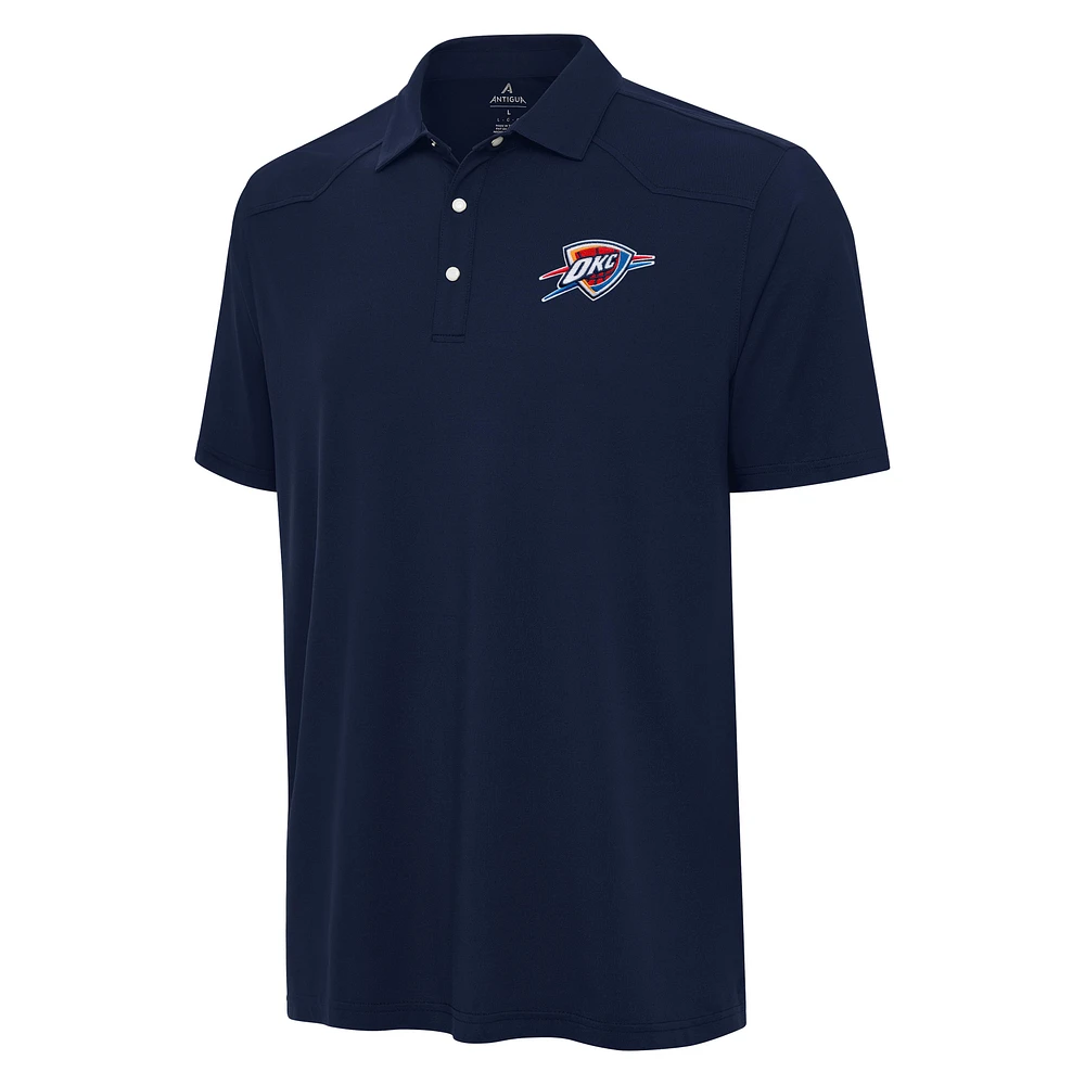 Men's Antigua Navy Oklahoma City Thunder Western Polo