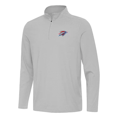 Men's Antigua Oklahoma City Thunder Twine Quarter-Zip Top