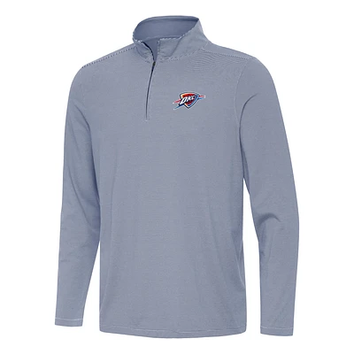 Men's Antigua Navy Oklahoma City Thunder Twine Quarter-Zip Top