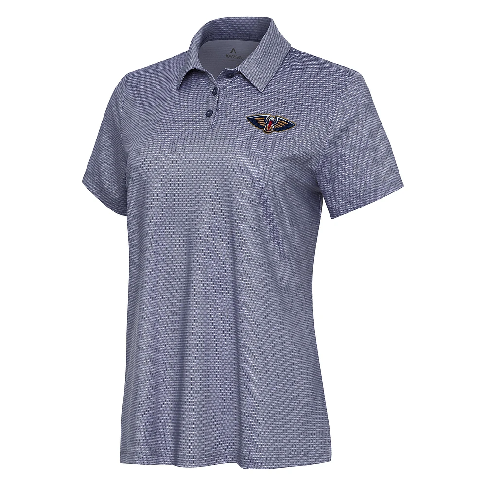 Women's Antigua White New Orleans Pelicans Rings Polo