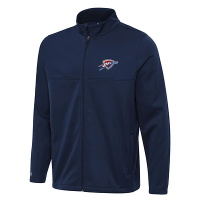 Men's Antigua Navy Oklahoma City Thunder Links 2 Full-Zip Golf Jacket