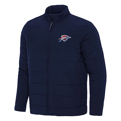 Men's Antigua Navy Oklahoma City Thunder Swelter Full-Zip Puffer Jacket
