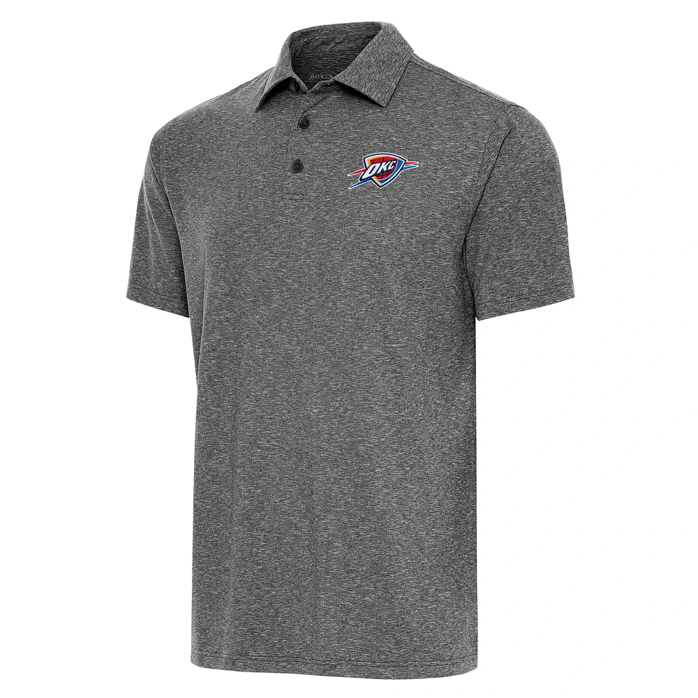 Men's Antigua Heather Oklahoma City Thunder Big & Tall Par 3 Polo