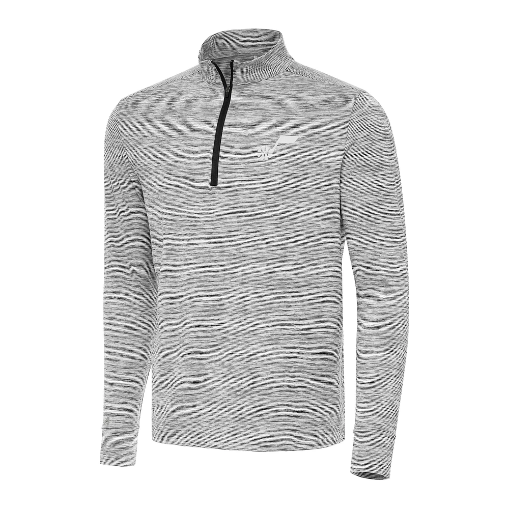 Men's Antigua Black Utah Jazz Cause Quarter-Zip Top