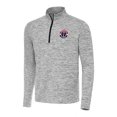 Men's Antigua Black Washington Wizards Cause Quarter-Zip Top