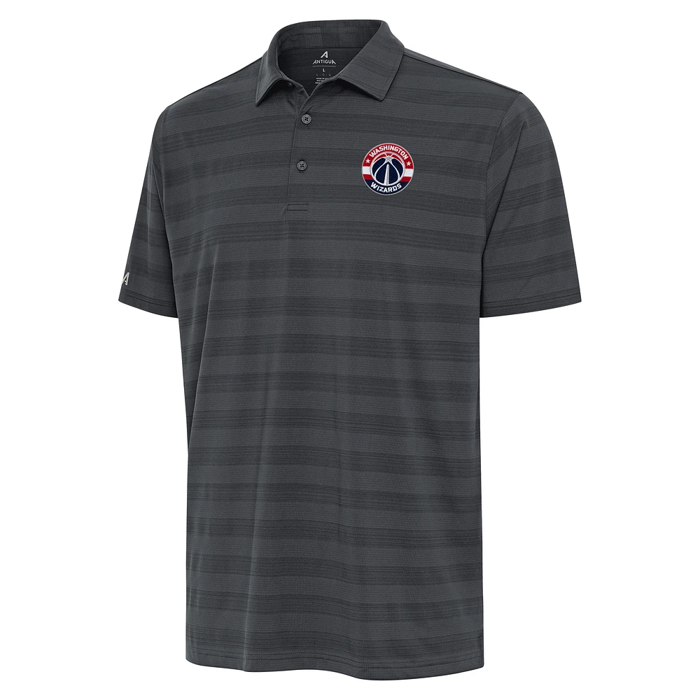 Men's Antigua Pewter Washington Wizards Tunnel Polo