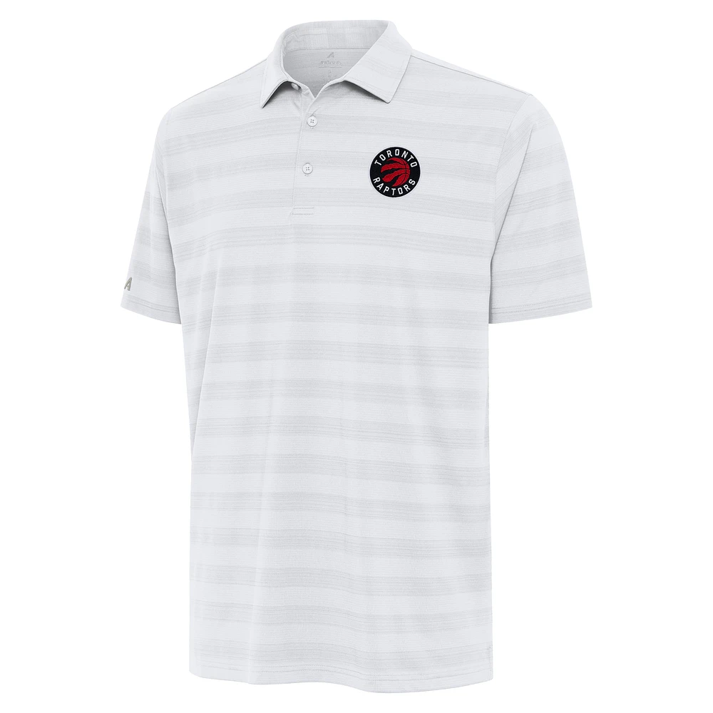Men's Antigua White Toronto Raptors Tunnel Polo