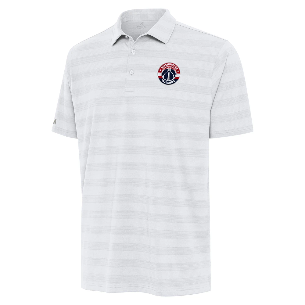 Men's Antigua White Washington Wizards Tunnel Polo