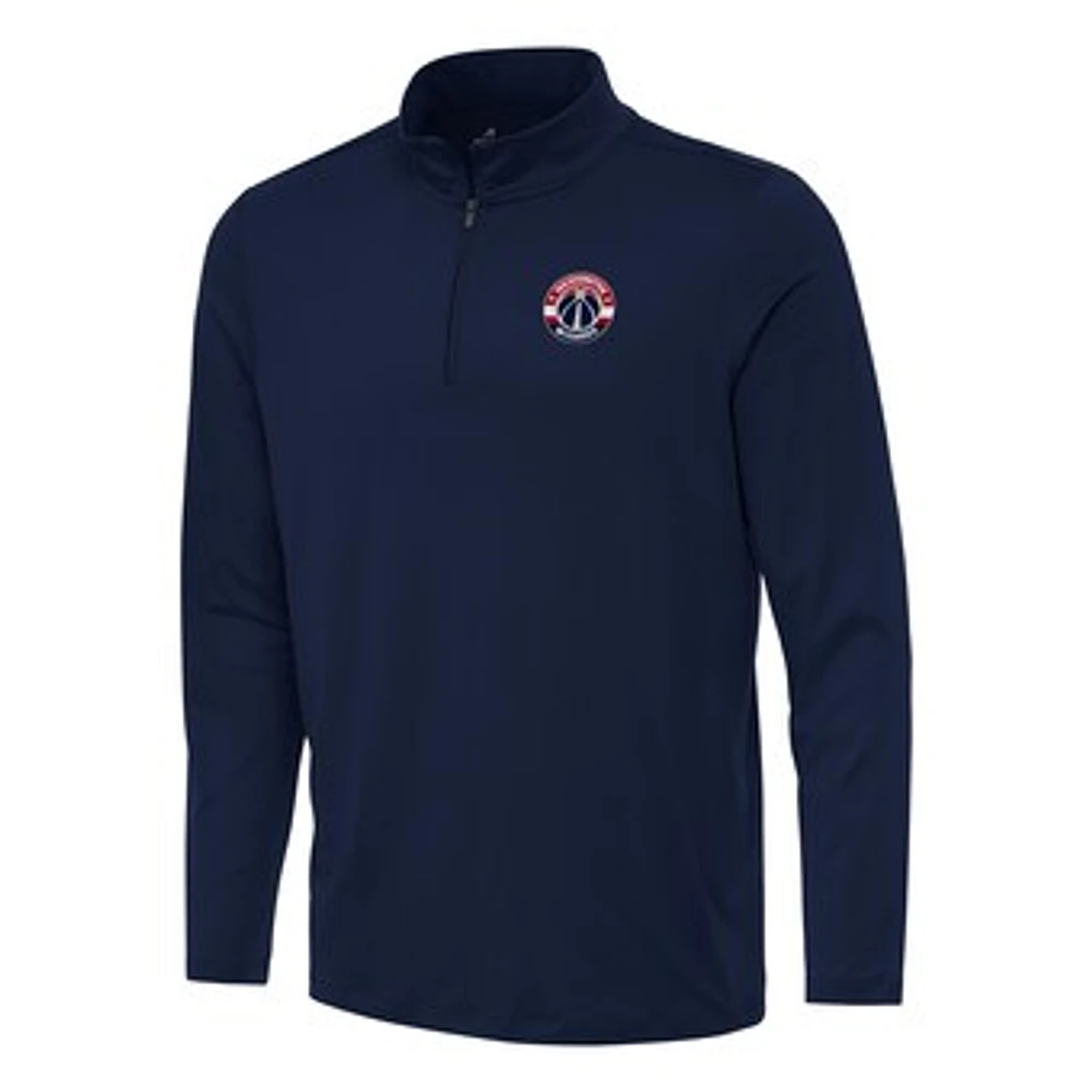 Men's Antigua Navy Washington Wizards Reprocess Quarter-Zip Top