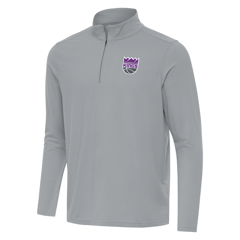 Men's Antigua Sacramento Kings Intent Quarter-Zip Top