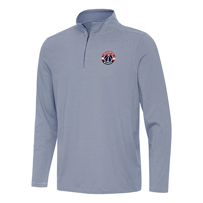 Men's Antigua Navy Washington Wizards Twine Quarter-Zip Top