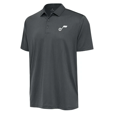 Men's Antigua Pewter Utah Jazz Big & Tall Ellipse Polo