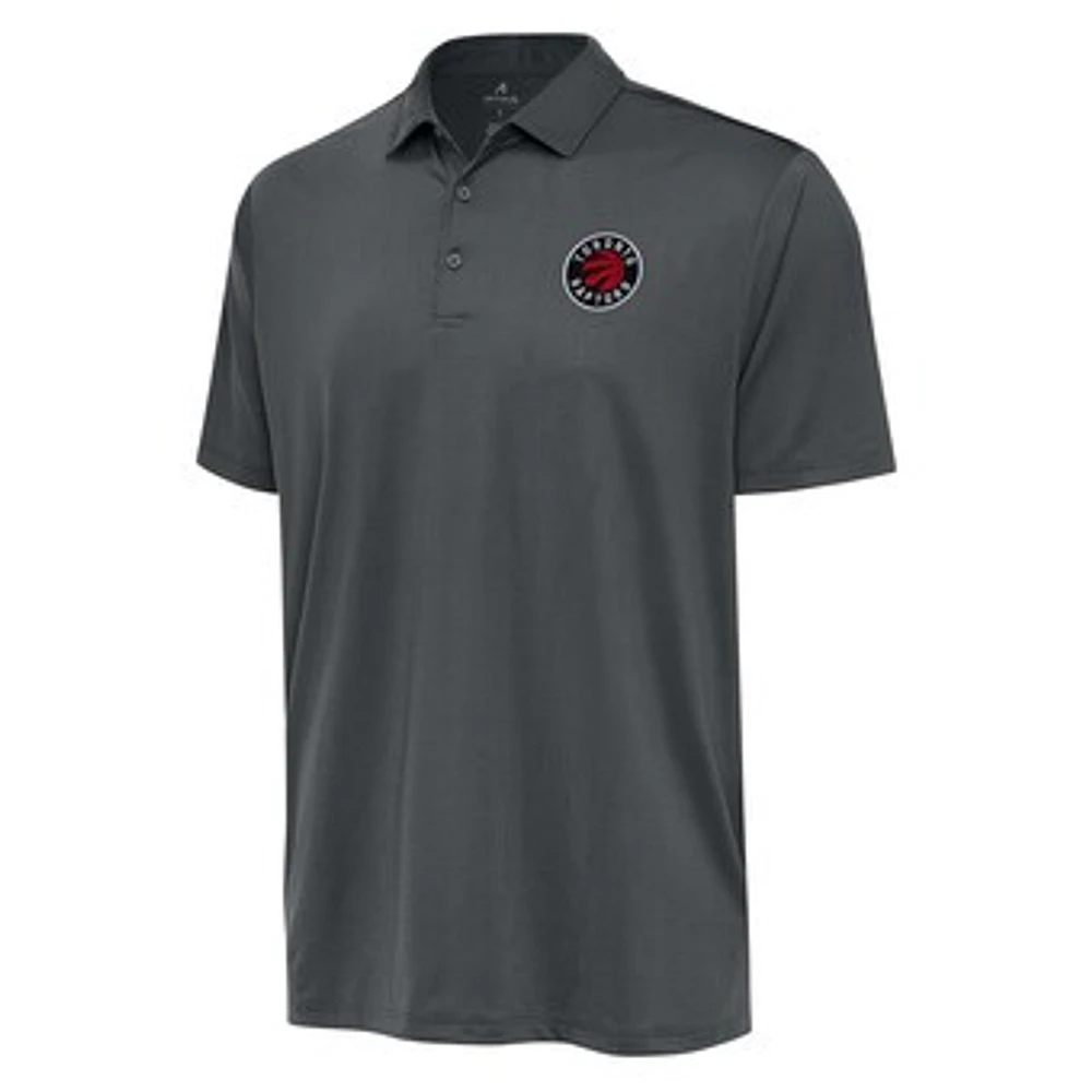 Men's Antigua Pewter Toronto Raptors Big & Tall Ellipse Polo