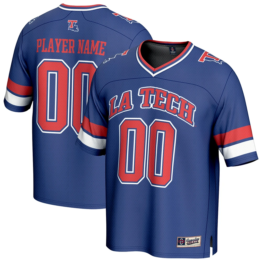 Youth GameDay Greats Royal Louisiana Tech Bulldogs NIL Pick-A-Player Lightweight Football Fashion Jersey