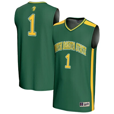 Unisex GameDay Greats #1 Green NDSU Bison Lightweight Basketball Fashion Jersey