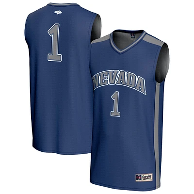 Youth GameDay Greats #1 Navy Nevada Wolf Pack Lightweight Basketball Fashion Jersey