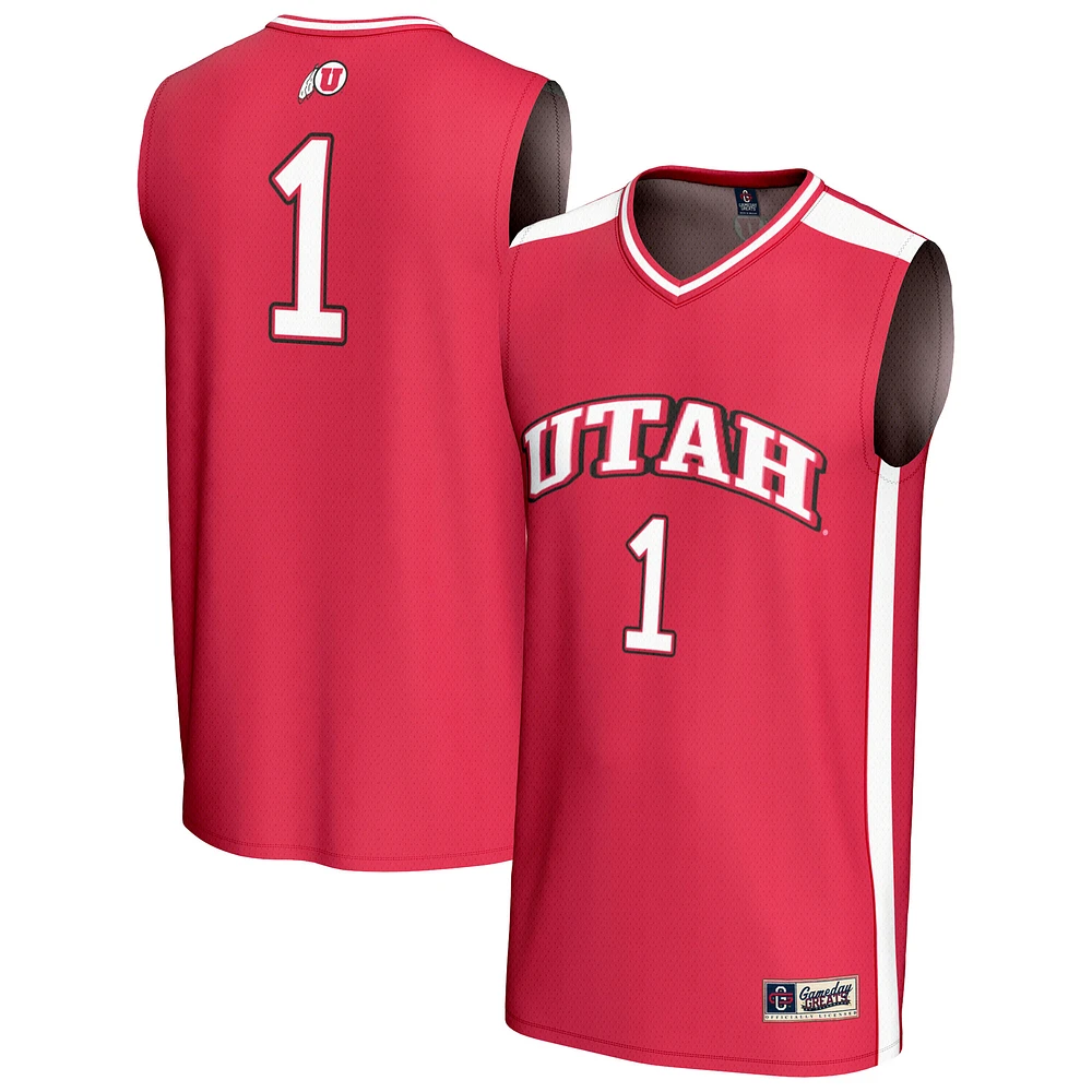 Youth GameDay Greats #1 Red Utah Utes Lightweight Basketball Fashion Jersey