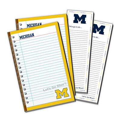 Michigan Wolverines 4-Pack Memo Pad & Things To Do Pad