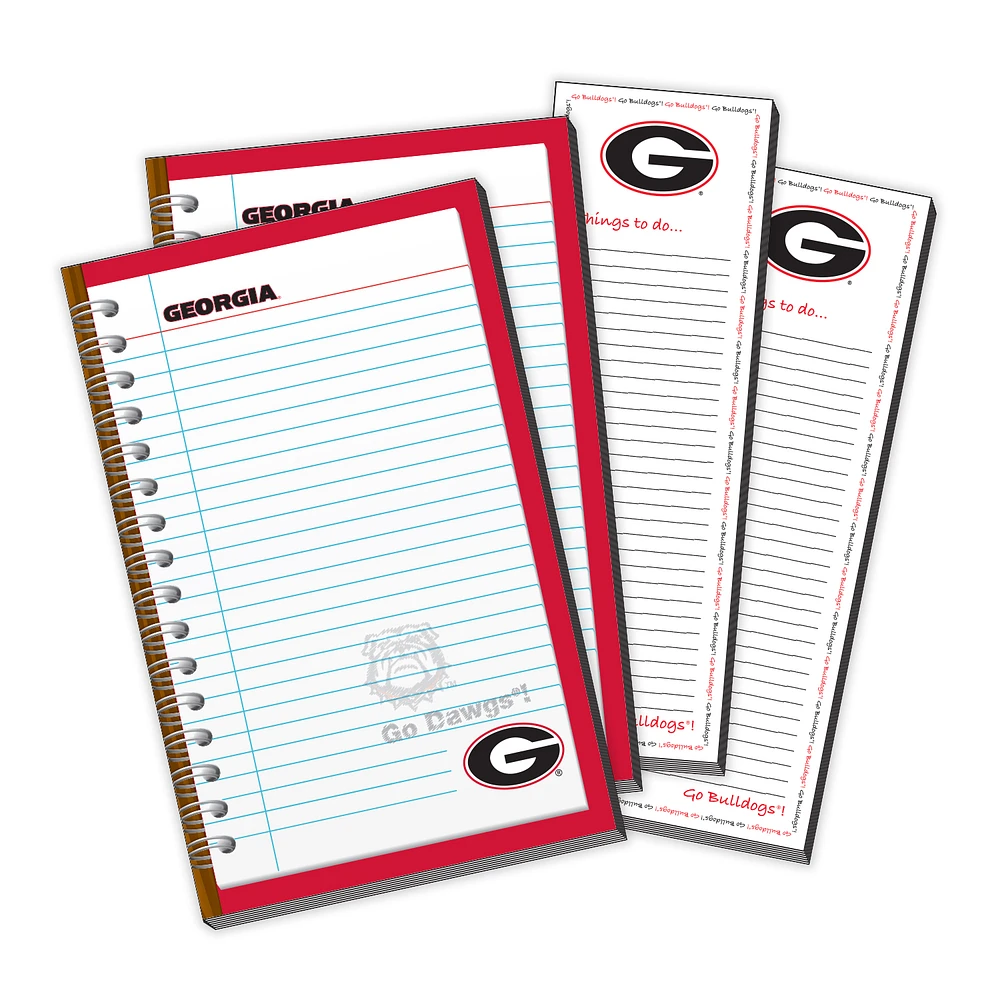 Georgia Bulldogs 4-Pack Memo Pad & Things To Do Pad