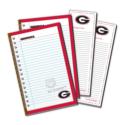 Georgia Bulldogs 4-Pack Memo Pad & Things To Do Pad