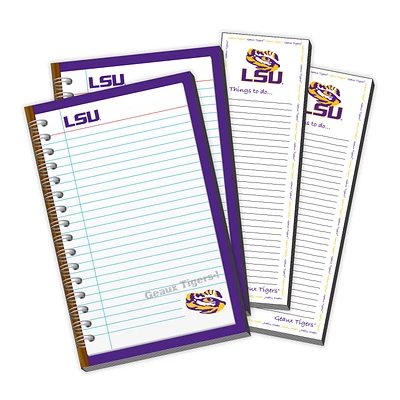 LSU Tigers 4-Pack Memo Pad & Things To Do Pad