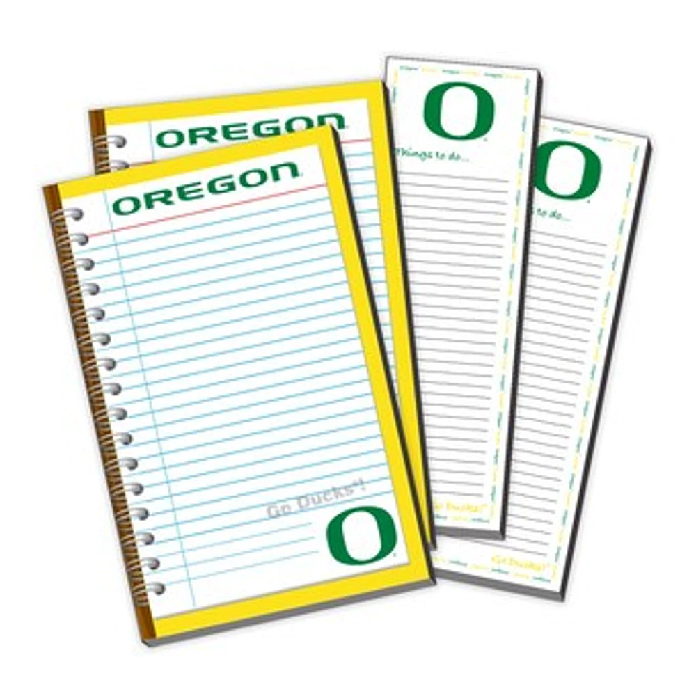 Oregon Ducks 4-Pack Memo Pad & Things To Do Pad