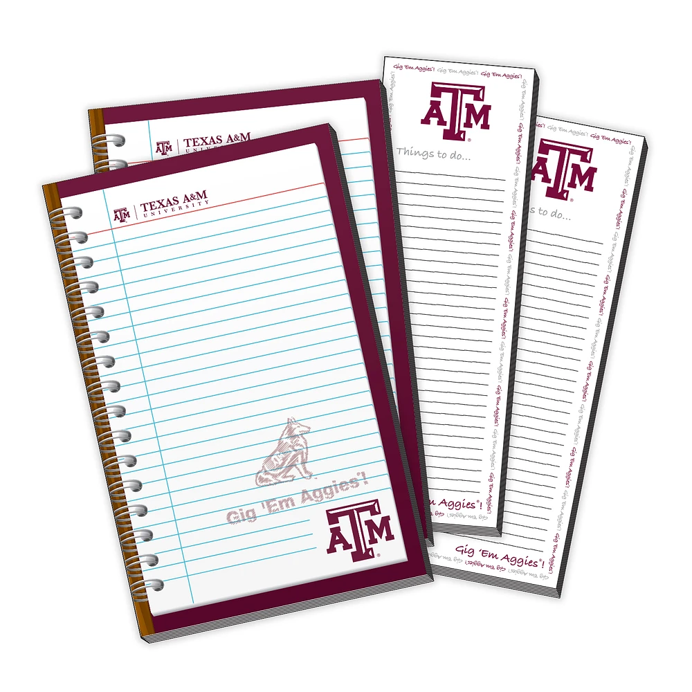 Texas A&M Aggies 4-Pack Memo Pad & Things To Do Pad