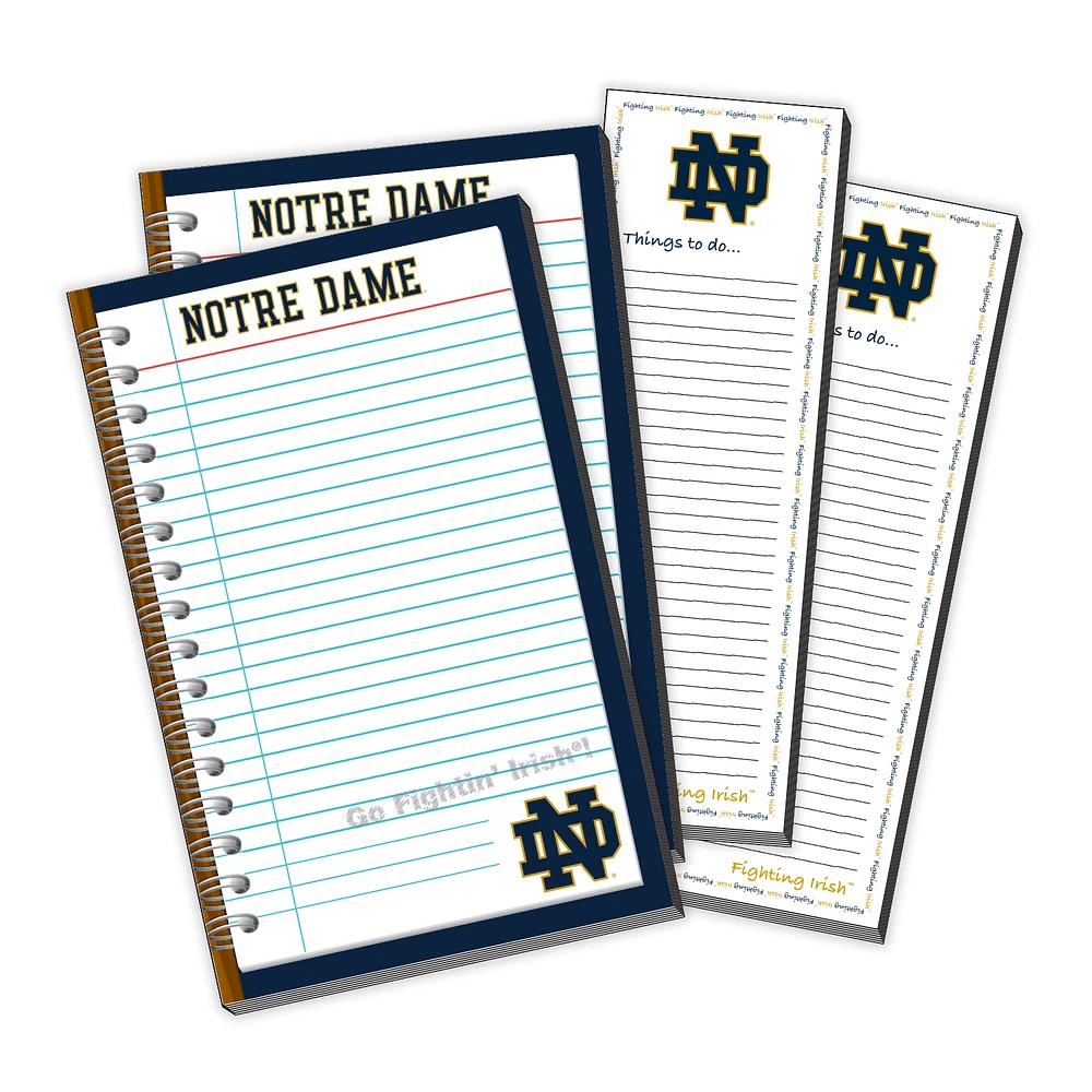 Notre Dame Fighting Irish 4-Pack Memo Pad & Things To Do Pad