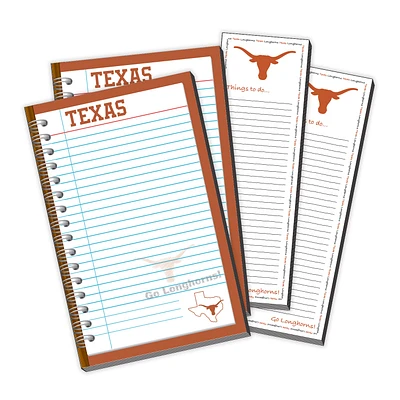 Texas Longhorns 4-Pack Memo Pad & Things To Do Pad