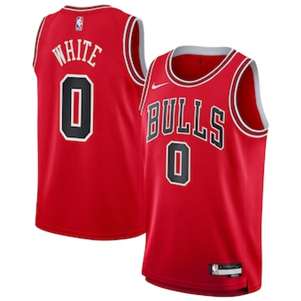 Youth  Coby White Red Chicago Bulls Swingman Jersey - Icon Edition