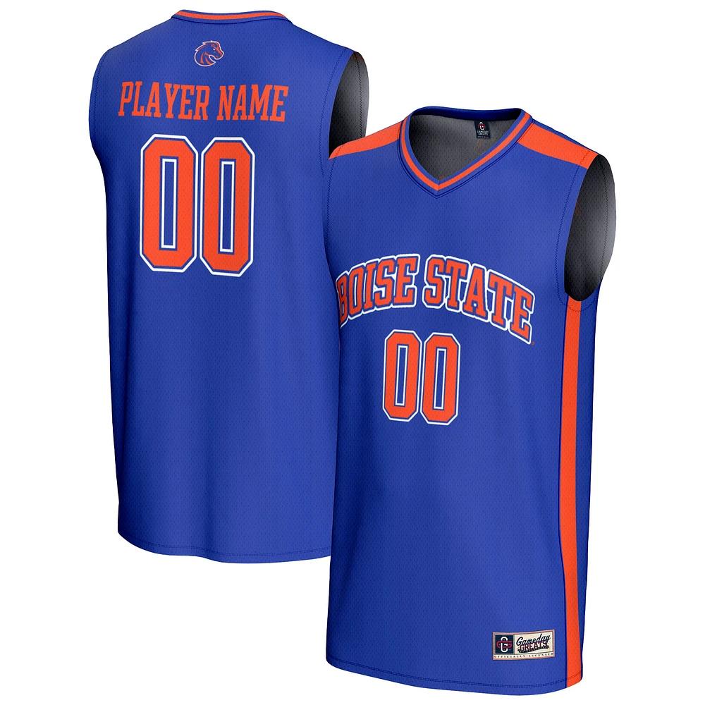 Men's GameDay Greats Royal Boise State Broncos NIL Pick-A-Player Lightweight Basketball Fashion Jersey