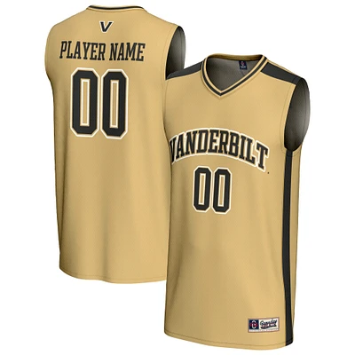 Youth GameDay Greats Gold Vanderbilt Commodores NIL Pick-A-Player Lightweight Men's Basketball Fashion Jersey