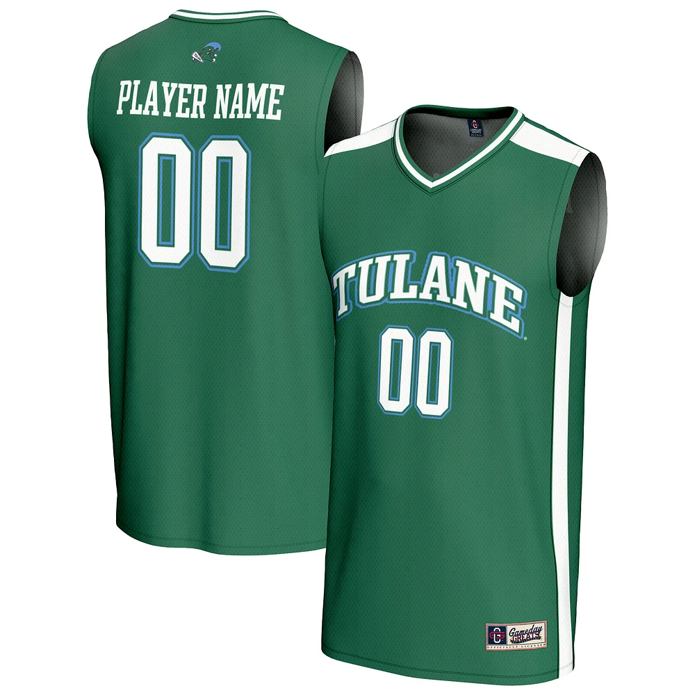 Youth GameDay Greats Green Tulane Wave NIL Pick-A-Player Lightweight Men's Basketball Fashion Jersey