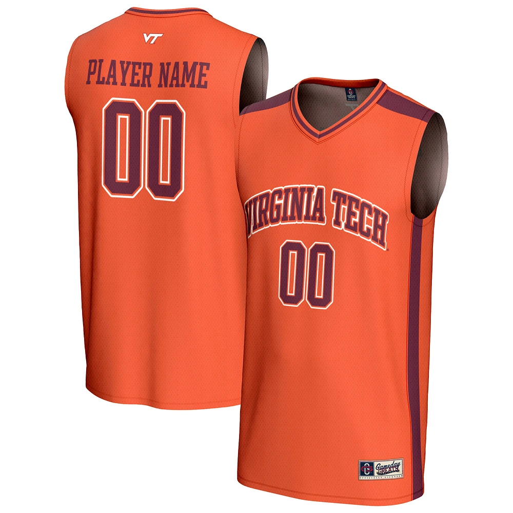 Youth GameDay Greats Orange Virginia Tech Hokies NIL Pick-A-Player Lightweight Men's Basketball Fashion Jersey