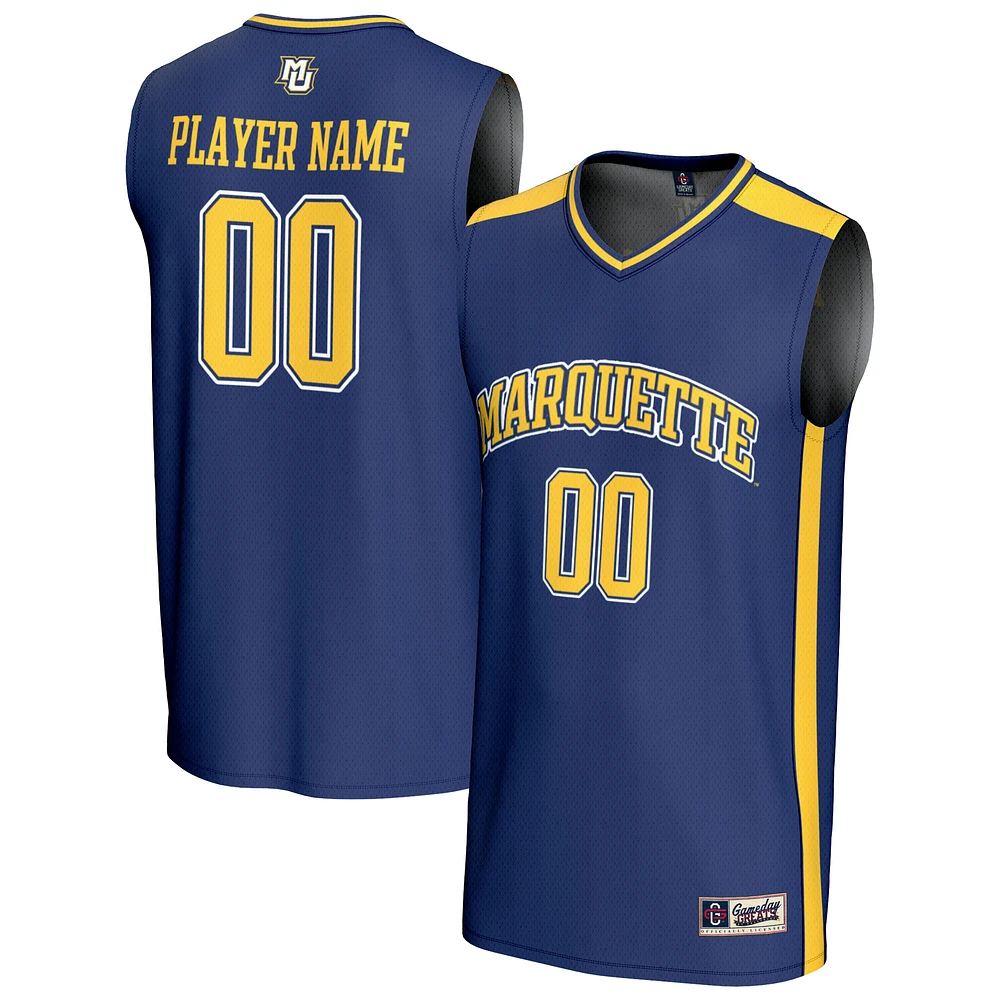 Youth GameDay Greats Blue Marquette Golden Eagles NIL Pick-A-Player Lightweight Men's Basketball Fashion Jersey
