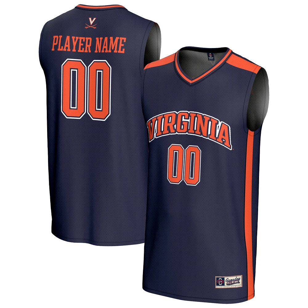 Youth GameDay Greats Navy Virginia Cavaliers NIL Pick-A-Player Lightweight Men's Basketball Fashion Jersey