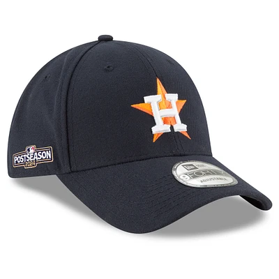 Men's New Era Navy Houston Astros 2024 MLB Postseason Side Patch 9FORTY Adjustable Hat