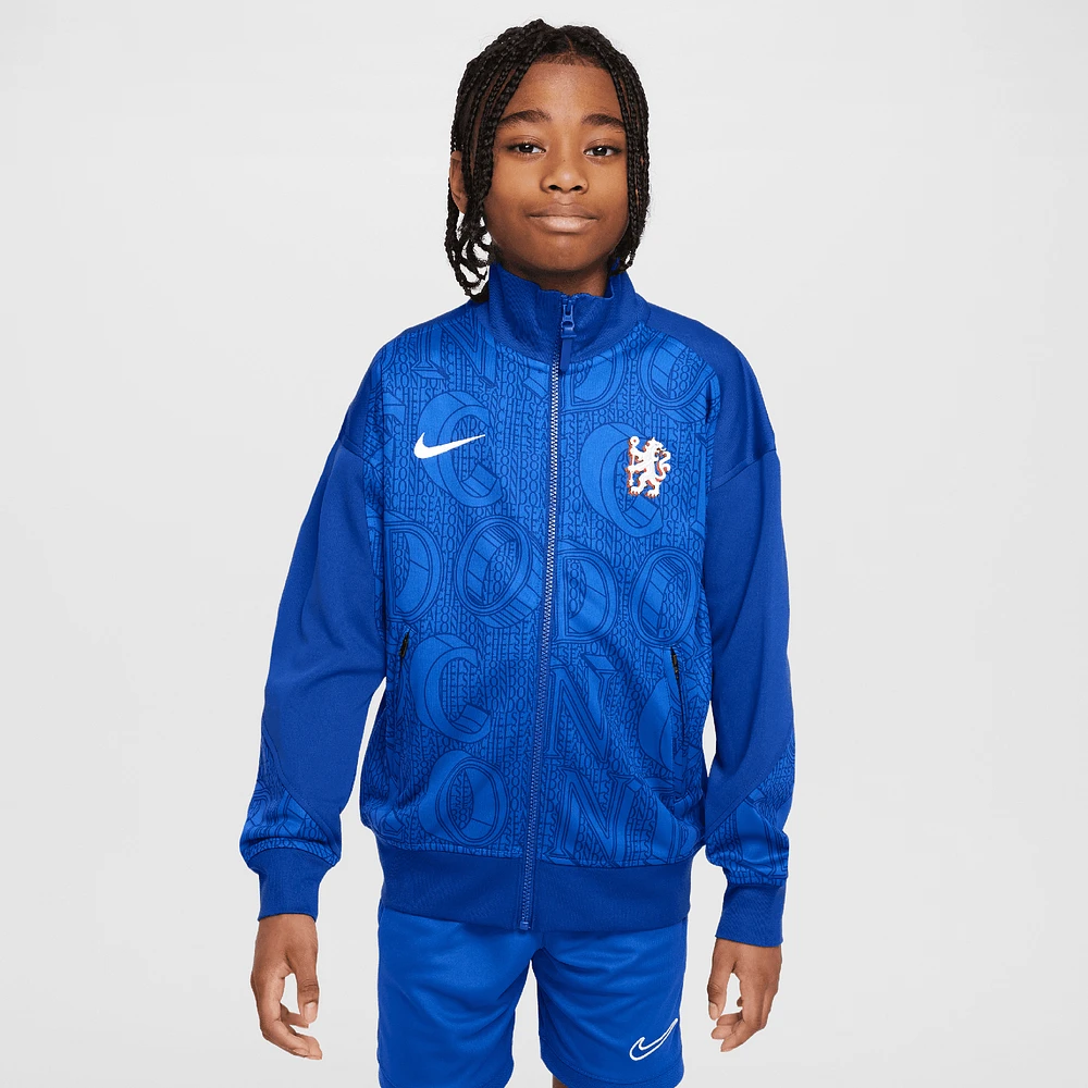 Youth Nike Blue Chelsea 2025/26 Academy Pro Anthem Full-Zip Jacket