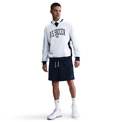 Men's Nike Heather Gray USMNT Standard Issue Pullover Sweatshirt