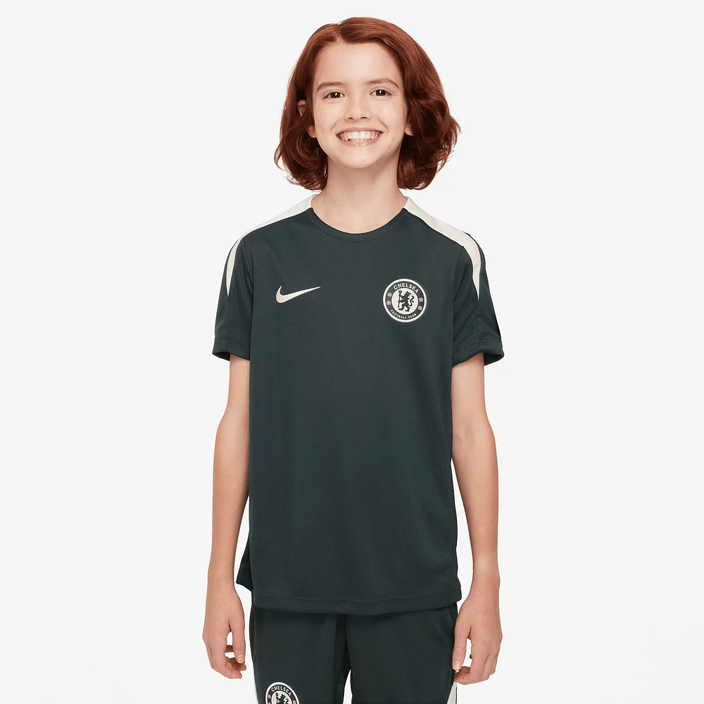 Youth Nike Green Chelsea 2025/26 Strike Raglan Top