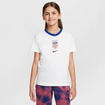 Youth Nike White USWNT Crest T-Shirt