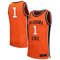 Men's Nike #1 Orange Oklahoma State Cowboys  Replica Basketball Jersey