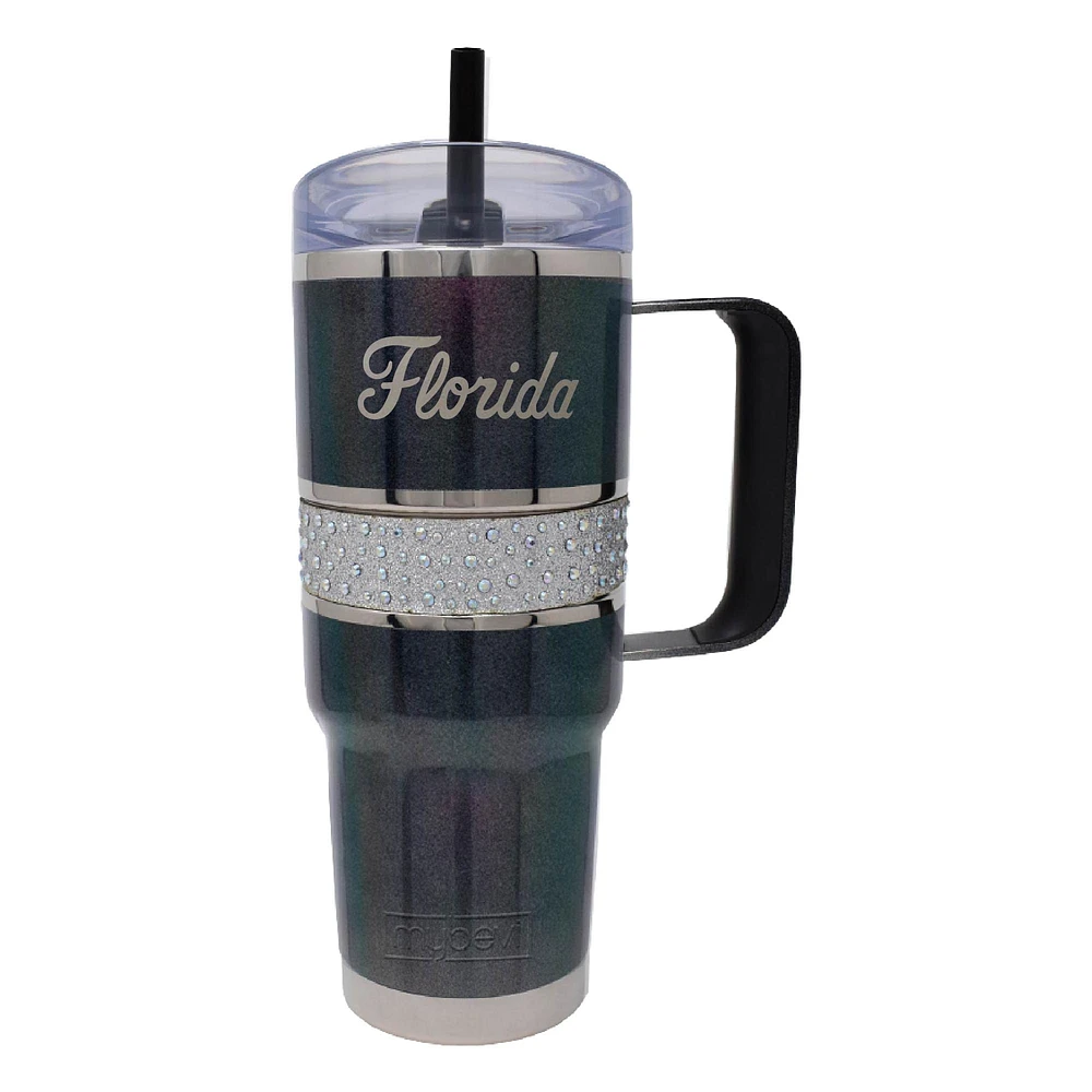 Florida Gators 32oz. MyBevi Rhinestone Hollywood Travel Mug