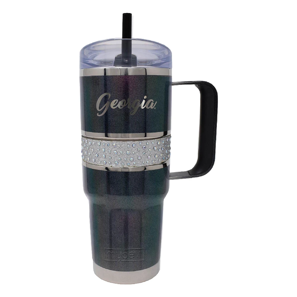 Georgia Bulldogs 32oz. MyBevi Rhinestone Hollywood Travel Mug