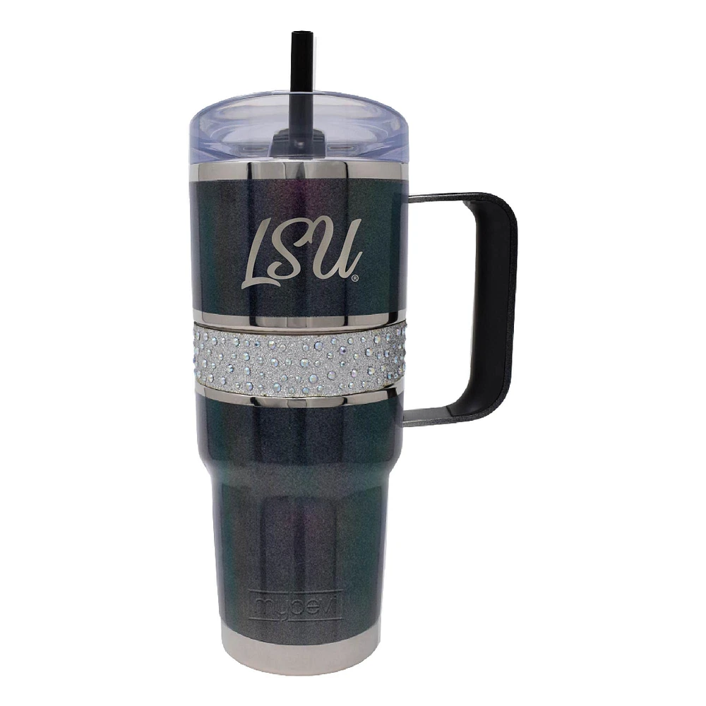 LSU Tigers 32oz. MyBevi Rhinestone Hollywood Travel Mug