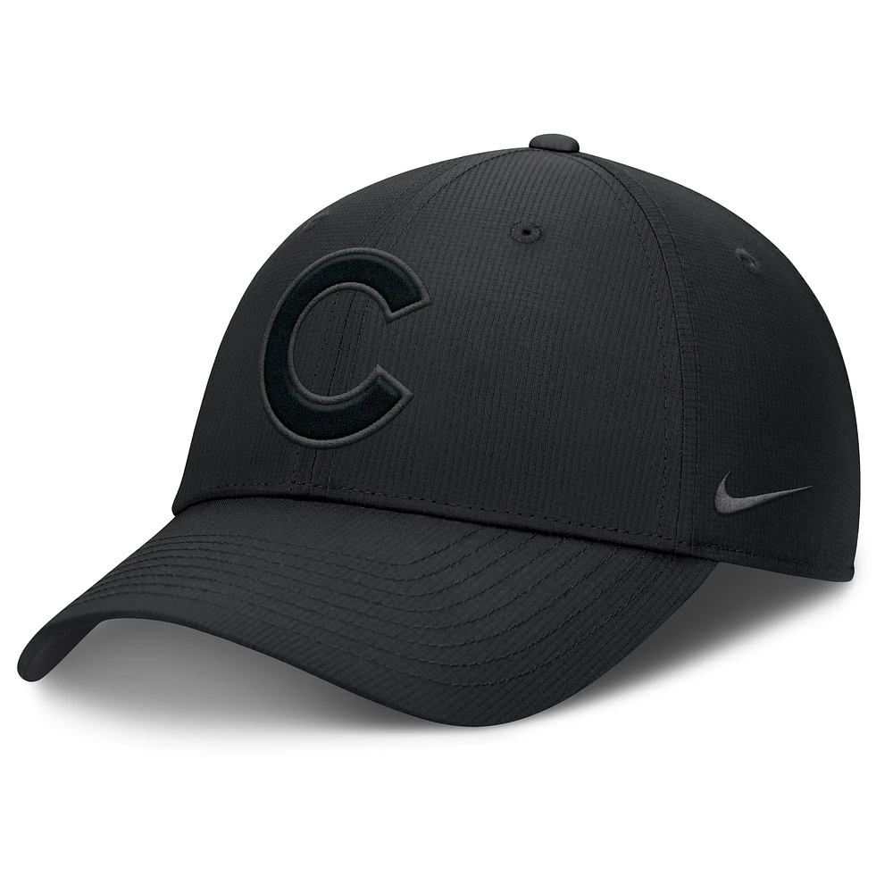 Men's Nike Black Chicago Cubs Primetime Club Performance Adjustable Hat